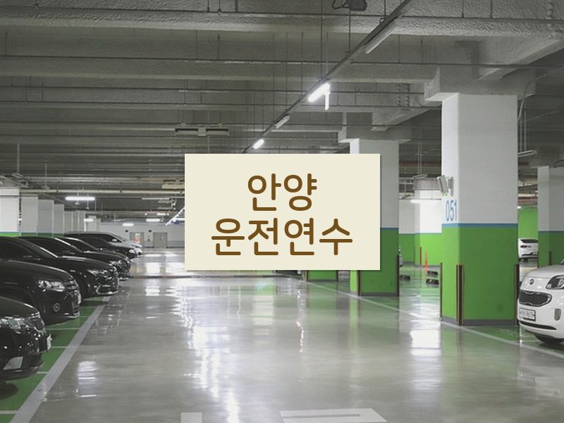 안양운전연수 후기