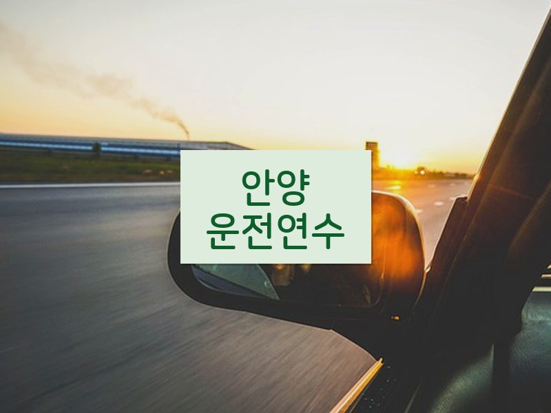 안양운전연수 후기