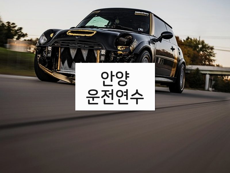 안양운전연수 후기