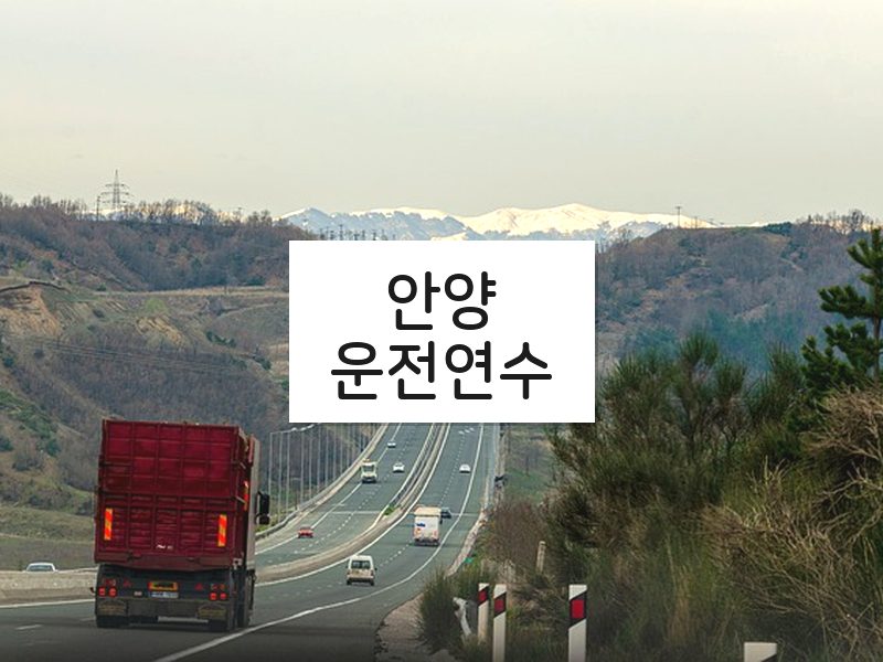 안양운전연수 후기