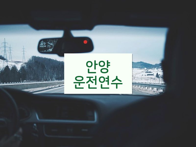 안양운전연수 후기