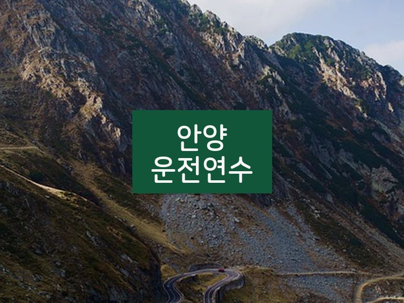 안양운전연수 후기