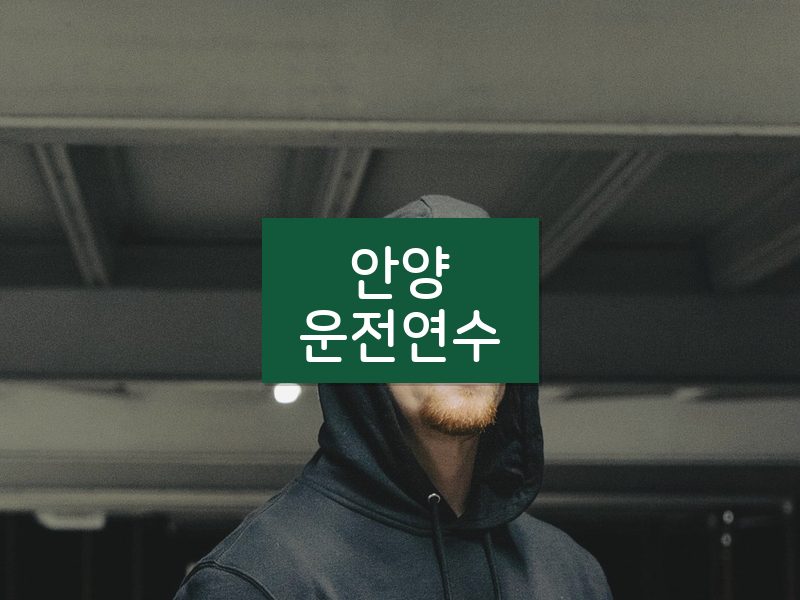 안양운전연수 후기