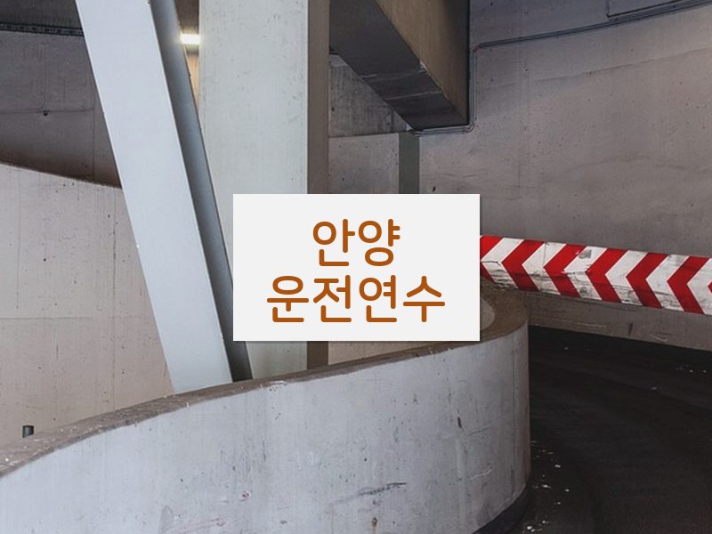 안양운전연수 후기