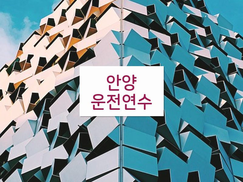 안양운전연수 후기