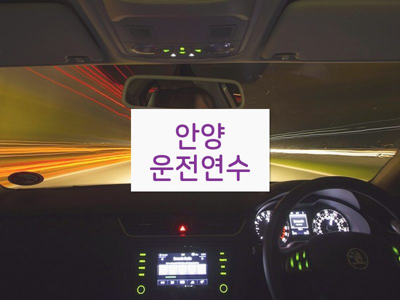 안양운전연수 후기