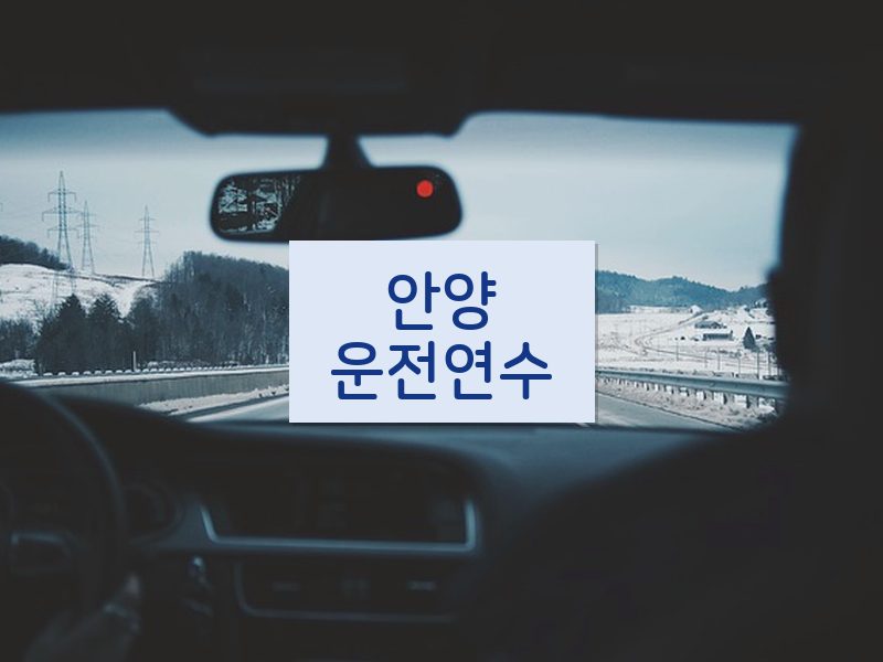 안양운전연수 후기