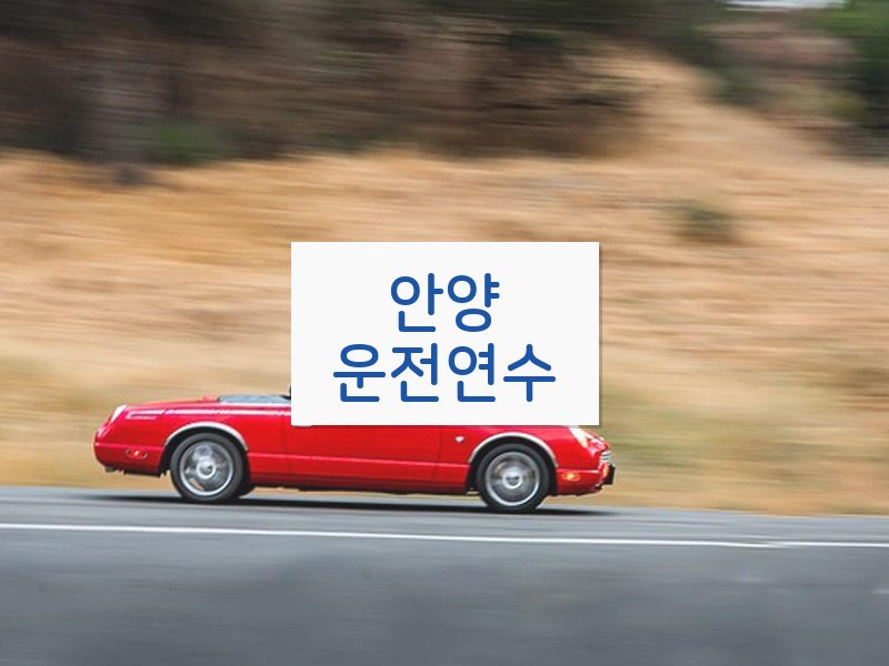 안양운전연수 후기