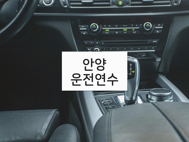 안양운전연수 후기