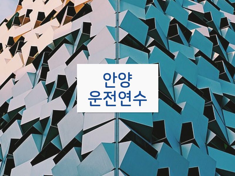 안양운전연수 후기