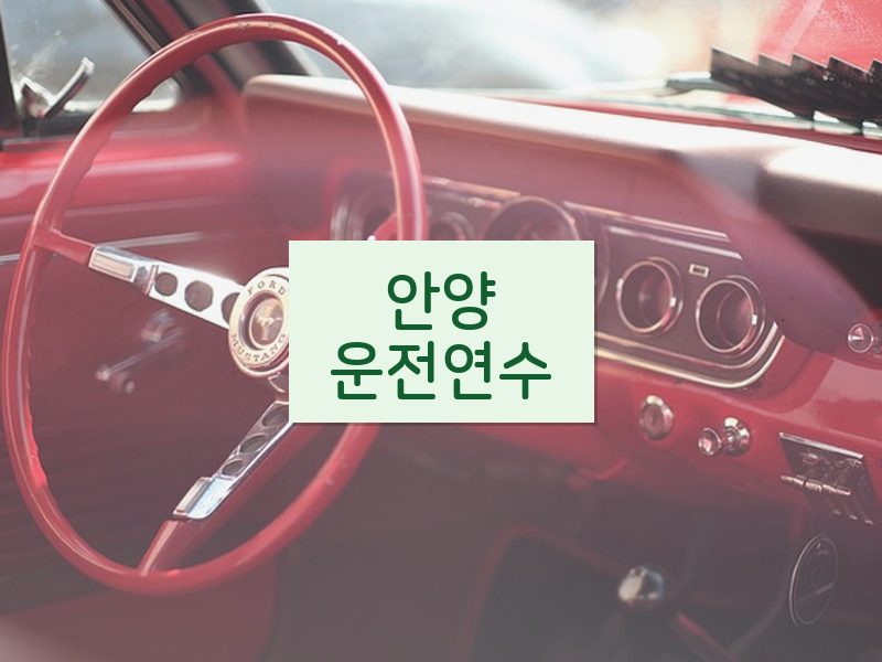 안양운전연수 후기
